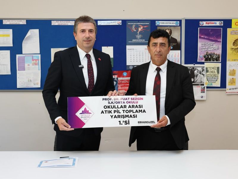 Atık Pil Toplama Yarışmasında Birincilik Ödülü Prof. Dr. Fuat Sezgin İlkokulu’nun Oldu